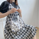 Stylish Butterfly Print Handbag Portable Travel Women Shoulder Bag Armpit Tote