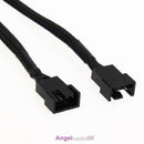 4x 4Pin PWM To Dual PWM Computer Case Fan Power Sleeved Y-Splitter Adapter Cable