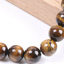 Love Pendant Natural Yellow Tiger Eye Bead String Bracelet 8Mm Semi-Preciou