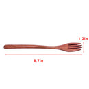 Wooden Long Handle Forks Japanese Wood Salad Dinner Fork Tableware DinnerwarMO