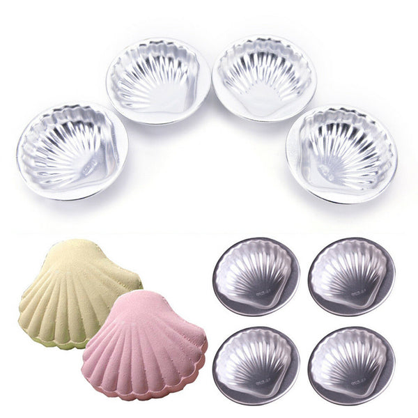 4Pcs bath bomb molds sea shell shape aluminum alloy bathing tool accessories Bj