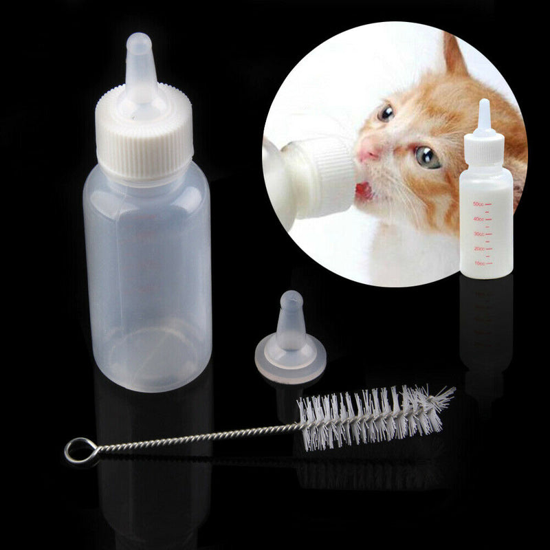 New Pet Small Dog Puppy Cat Kitten Milk Nursing Care Feeding Bottle Set