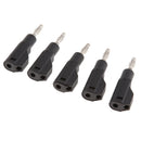 5Pcs 4mm Male Retractable Tube Stackable Banana Plug Wire Solder Connectors