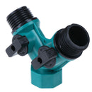 3/4" 2 Way Garden Tap Hose Adapter Connector Adaptor Hose Pipe Splitter  FT