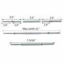 Swage Turnbuckle with Lag Screw for 1/8 inch Cable Stainless Steel 316 Mari