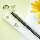 Set 2Pcs Black & White Rainbow Pencil Drawing Painting Pencils Stationery Pen