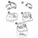 Car Water Cup Holder Shelf Drink Holder Auto Dining Table Folding Pallet Ca Y5X3