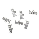 100x Hope Shaped Pendants For Jewelry Making Bracelets Findings Crafts