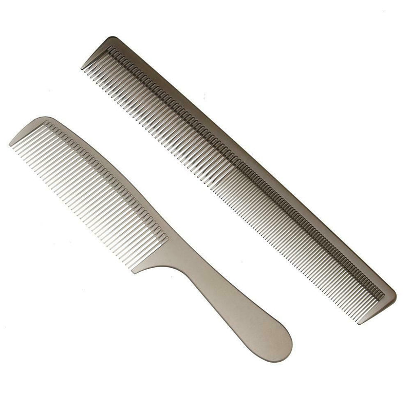2pcs/Set Portable Antistatic Hair Comb Barbers Hairdressing Styling Tools A