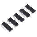5Pcs Push-Pull four-channel motor driver IC ST L293D L293 DIP16' J Gn