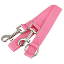 50cm nylon Duplex Double Dog Walk Coupler Twin Lead 2 Way Two Pet Leash Saf