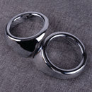 Chrome Front Fog Light Lamp Cover Fog Light Trim Fit for Subaru XV Crosstrek