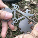 2pcs Multifunctional Tool Outdoor Mountain Bike Card Wrench For Outdoor C SKW