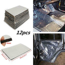12 Pcs 5mm Car Hood Floor Sound Heat Noise Insulation Closed Cell Foam 50cm*30cm