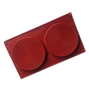 Red Silicone Mold Cake Decorating Tools Bakeware Dessert Mousse Cake Mold