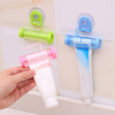1PC Toothpaste dispenser rolling squeezer hanging hook suction plastic tube BX