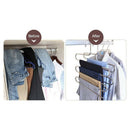 4 Pack Multi Pants Hangers Rack for Closet Organization,Stainless Steel S-s U3S3