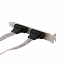 PCI to Dual DB9 Serial RS232 2 Ports Black Card Adapter Controller