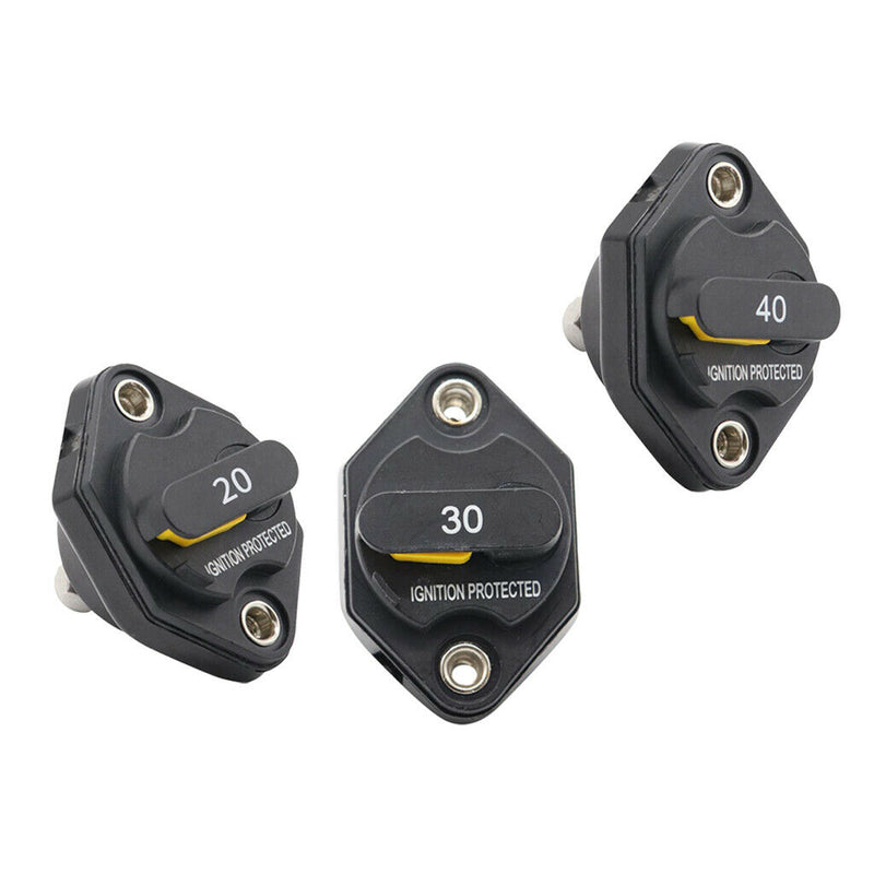 20A AMP Circuit Breaker Dual Battery Manual Reset IP67 W/proof 12V 32Volt
