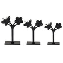 3pcs Jewelry Display Stand Display of Earrings Detachable in Acrylic Black J8G3