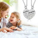 Mother Daughter Forever 2 Part Love Break Heart Pendent Friendship Necklace Y3L5
