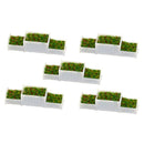 25 Pack N Gauge 1/150 E Shape Flower Beds Plant Set for Street Scenery