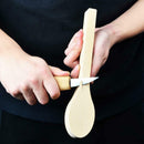 2 Pack Wood Carving Spoon Blank Basswood Unfinished Wooden Craft Whittling Kit