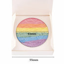 Rainbow Highlighter Shimmer Eyeshadow Palette Blusher Contour Powder Makeup LJK