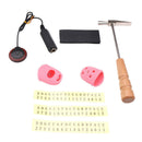 African Kalimba Mbira Repair Tool Kit Tuning Hammer+Fingertip Protectors+Note