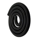 2x Industrial/Household Plastic Vacuum Hose Pump Threaded Pipe Tube Black 1m