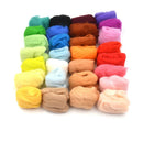 15 colors Wool Fibre Roving For Needle Felting Hand Spinning DIY material  3CAU