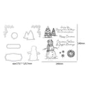 Metal Christmas Series Cutting Die Transparent Seal Stamp (ST0352A1+H5891) A