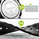 Sanda Watch Men'S Style Waterproof Sports Watch Digital Watch Black K4D8