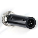 Professional High-End Metal DJ Handheld Wired Microphone Mic w (2) XLR Cables