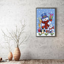 5D DIY Round Diamond Painting Snowman Cross Stitch Kit Home Decor (ST002)