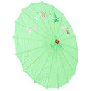 Paper umbrella, 56cm diameter, foldable, floral pattern, Japanese style, gr