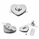 Heart Shape Clasp Turn Lock Twist Lock Metal Hardware For DIY Handbag Bags
