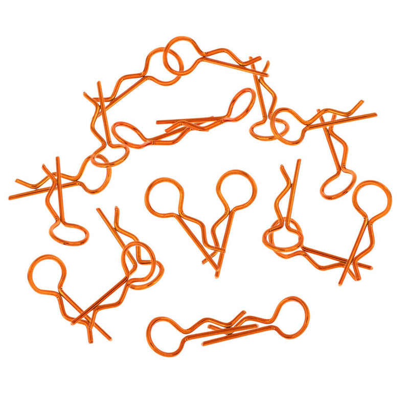 20pcs/set RC Car R-Pins fit 1/10 1/12 1/16 1/18 RC Car Truggy Accessory Orange