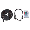 DC 5V USB LED RGB Strip Light TV Back Lighting with 24-Key Remote 4 meters