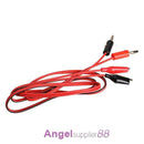 1 Pair Alligator Testing Cord Lead Clip to Banana Plug for Multimeter Test