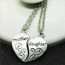 Mother Daughter Forever 2 Part Love Break Heart Pendent Friendship Necklace Y3L5