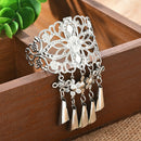 Hairpin Women Tassel Hollow Hair Clip Beads Dangle Hair Pins Crystal NEW H7