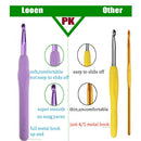 Knitting Needles Set, Crochet Hook Kit with Case, Crochet Hooks, Safety Pins,