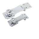3 Inch Stainless Steel Plating Self Locking Security Hasp Staple 2 Keys LockW6I8