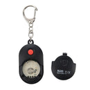 Mini Key Ring LCD Digital Chromatic Tuner with Mic Black Q3L7