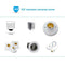 E27 LED Bulb Foldable 4 Fan Blade Lights 60W LED Lamp Super Bright White 65 A9W9