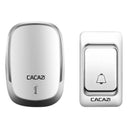 Cacazi Wireless Doorbell Dc Battery Operated Control Button 200M Remote Led D8O5