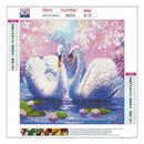 4 Pack Swan DIY 5D Diamond Painting Kits Full Drill Cross Stitch Home Decor