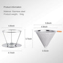 Honeycombed Stainless Steel Coffee Filter, Reusable Pour Over Coffee Filter I6C1