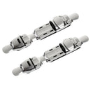 2x Adjustable Fishing Reel Seat Deck Wheel Rod Clip Pole Fitted Deck L